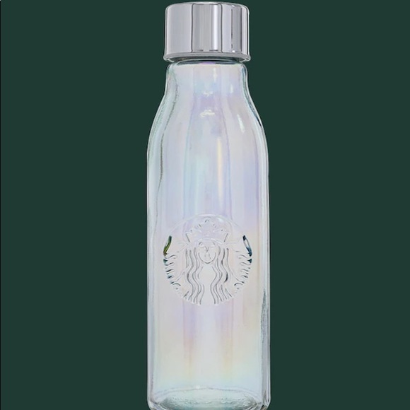 New Starbucks Recycled Glass Iridescent Water Bottle - Picture 15 of 15